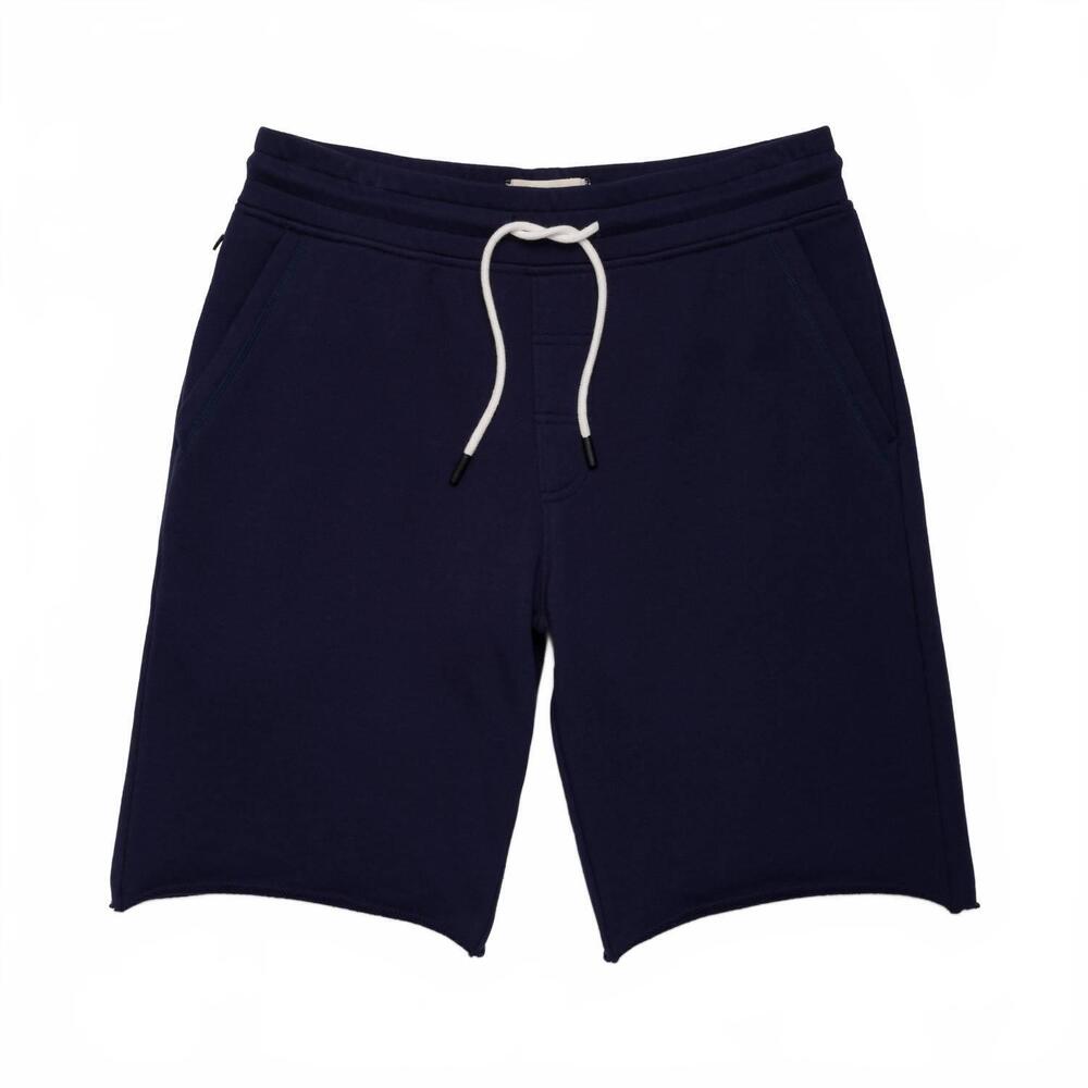 NEW SURFSIDE SUPPLY men's sailor drawstring raw hem french terry pocket short in